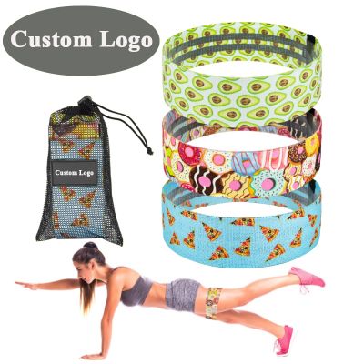 hotx【DT】 Booty Fabric Resistance Bands Set Hip Exercise Loops Elastic Gym equipment Legs Glute And Thighs Training