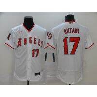 MLB Los Angeles Angels  17 Shohei Ohtani White Red Grey Army Green Elite Baseball Jersey เสื้อผ้าผู้ชาย เสื้อบอล เสื้อขาวผู้ชาย