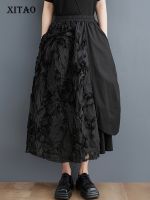 XITAO Skirt Personality Fashion Women Black Loose Skirts