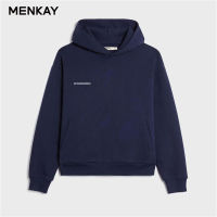 MENKAY French Terry Hoodie and Sweatpant Two Piece Sets Sweatsuits Organic Cotton Women Hooded Sweatshirts Track Pant Tracksuits