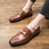 Mens casual shoes classic leather business shoes