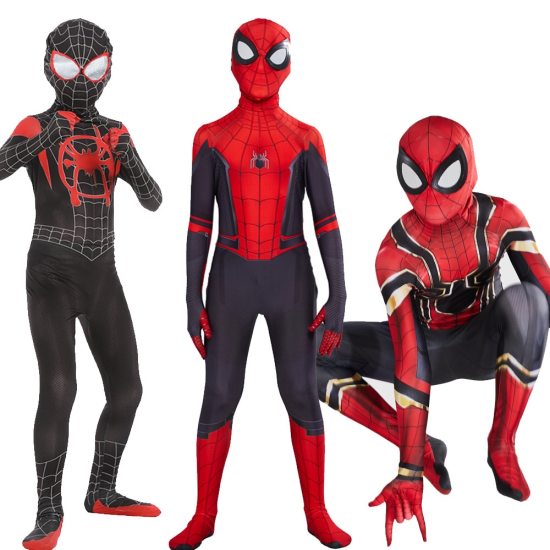 Bộ áo liền quần hóa trang nhân vật spiderman phong cách far from home cho - ảnh sản phẩm 3