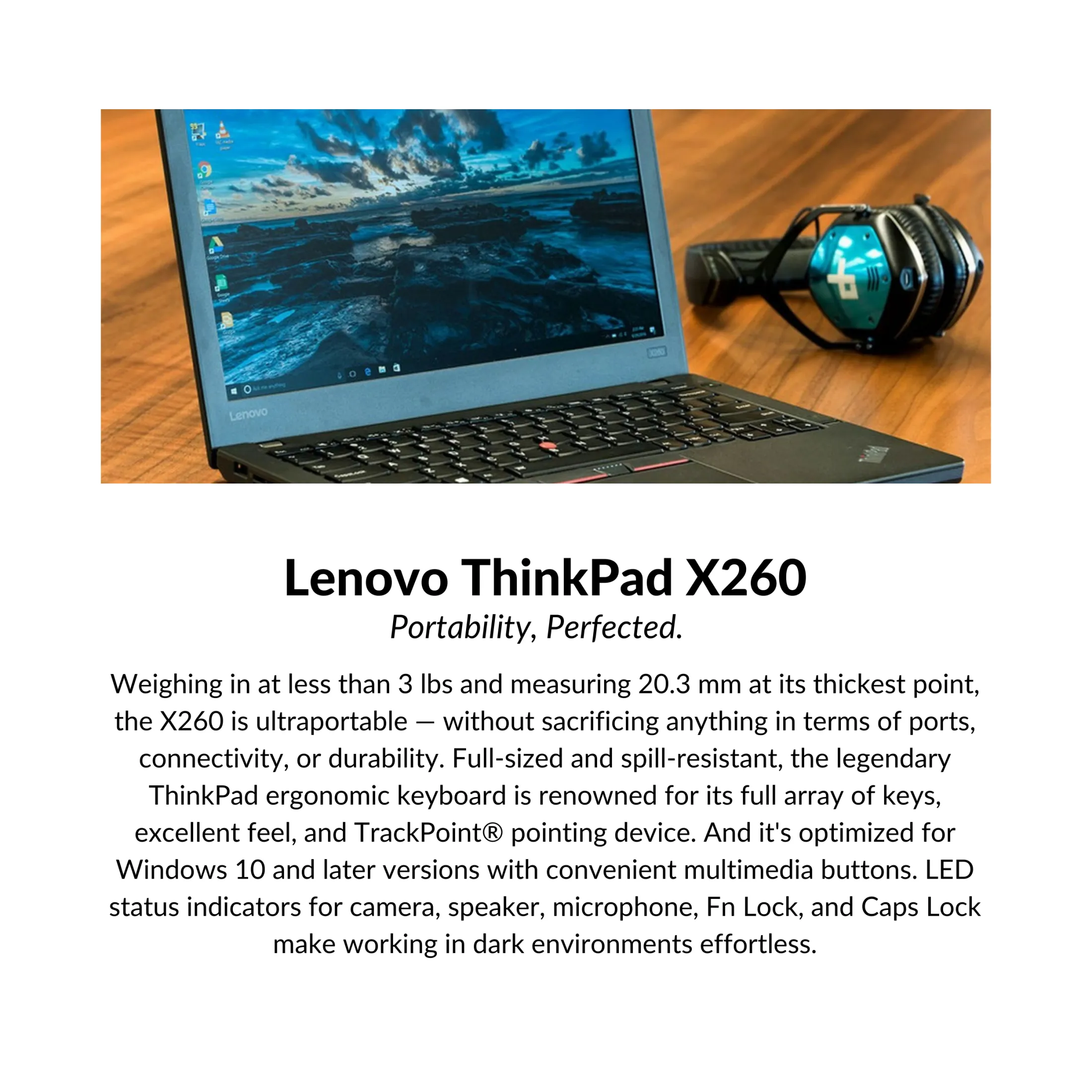 Lenovo Thinkpad X260 I5-6200U /8GB /16GB / 256GB SSD/512GB SSD/500