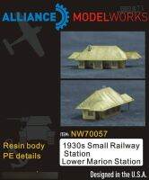 【Thriving】 IM Collections. 1 700ขนาด1930S สถานีรถไฟขนาดเล็ก (สถานีแมจิกล่าง) NW70057เรซิน + แกะสลักชุดโมเดล