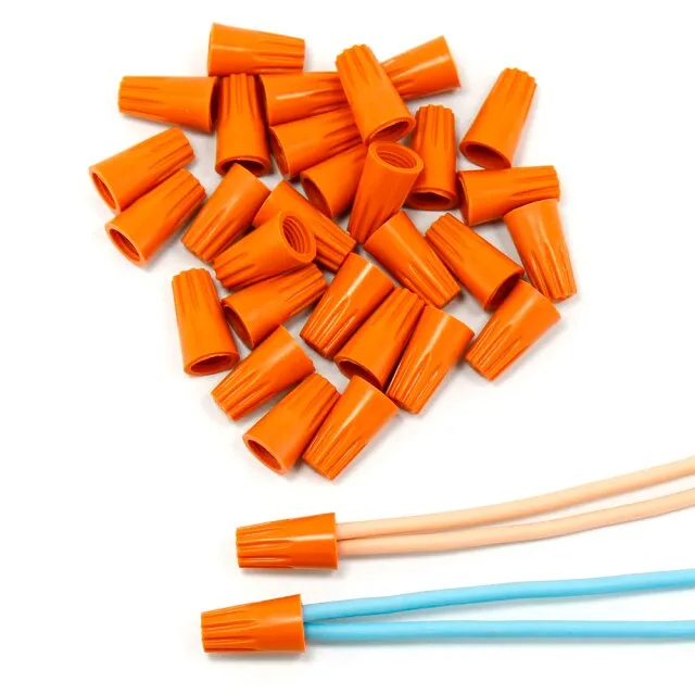 Wire Connection Screw Twist Connector Cap Insert Nut Spring Terminals