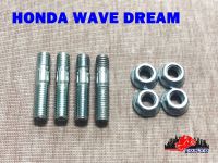 HONDA WAVE100 WAVE110 WAVE125 WAVE110i DREAM REAR SPROCKET NUT SET // ชุดน็อตสเตอร์หลัง