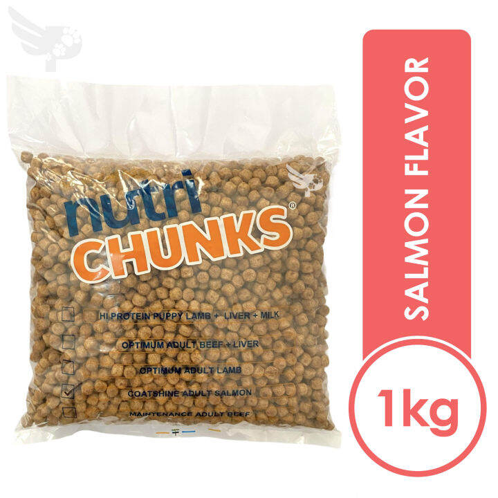 NUTRI CHUNKS COATSHINE ADULT 1kg REPACKED (SALMON FLAVOR) Dog Food