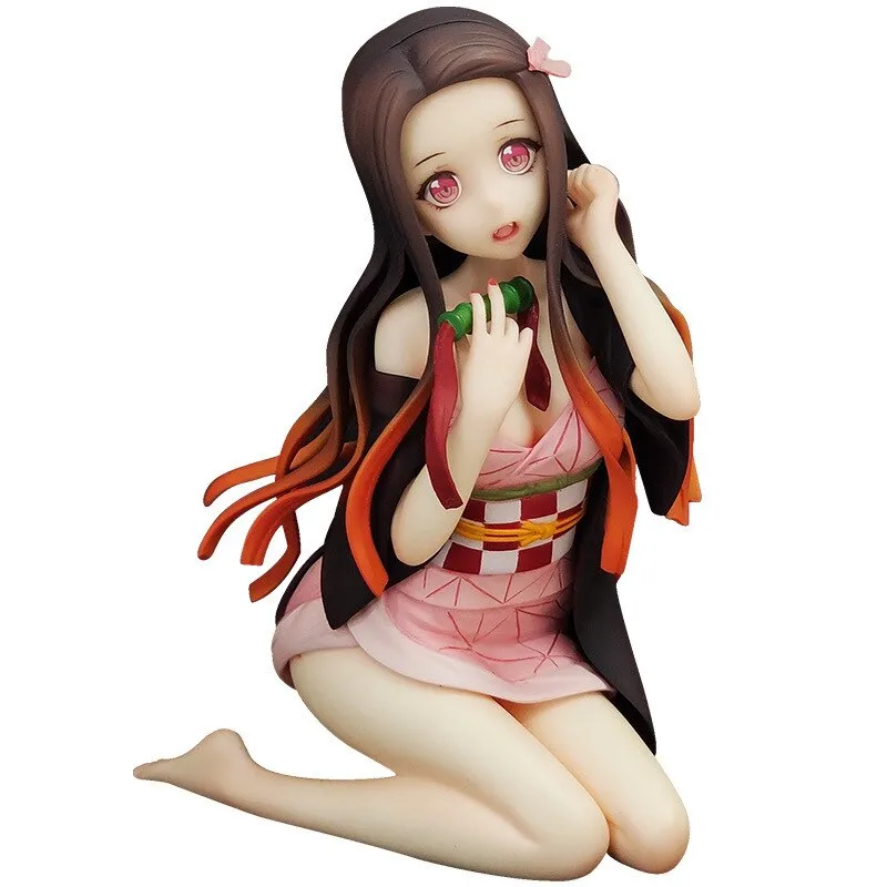 Kamado Nezuko Cute Figurine Kimetsu No Yaiba Kawaii Girl Action Collectible  Anime Demon Slayer Model Toys Figure Child Gifts 