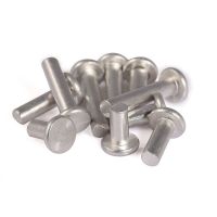 500pcs/Lot GB109 M2 M2.5 M3 M4 Aluminum Solid Flat Head Rivet Solid Alloy Self Plugging Rivets