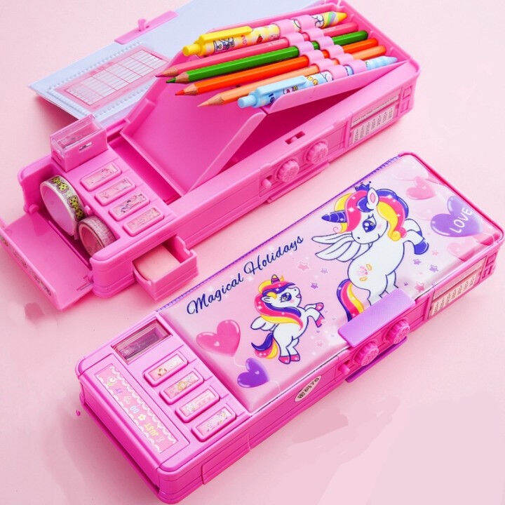 Primary Student Smart Pen Holder Pencil Case Box With Combination Lock ...