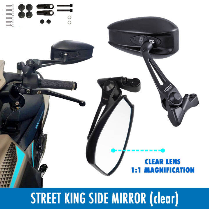 Motorcycle Side Mirror Street King Anti-glare Street King Adjustable ...