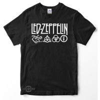 Hot sale Led Zeppelin band graphic Mens 100% Cotton Round Neck Short Sleeve T-Shirt  Adult clothes