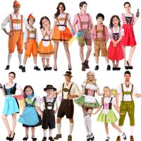 German Oktoberfest costumes parent-child Bavarian national traditional beer Halloween party for men and women