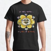 Evil Flowey T Shirts MenS T-Shirt Cotton Short Sleeve Male Tshirt Oversized Christmas Unisex Top Tees Couple Clothes 5Xl S-4XL-5XL-6XL