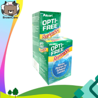 ALCON Opti Free Replenish ออฟติ ฟรี รีเพลนิช น้ำยาล้างคอนแทคเลนส์ ฟรี ตลับใส่ตอนแทคเลนส์ 300 ml [แถมฟรี 60 ml]