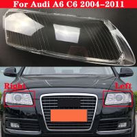 ไฟหน้ารถปกสำหรับ Audi เลนส์ A6 C6 2004-2011ที่ครอบโคมไฟหลอดไฟหน้าใส