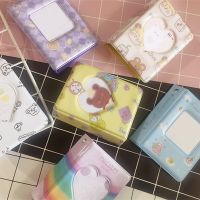 3-inch Photo Album Collection Book Photocard Holder 40 Grids Cartoon Hollow Heart Square Shape Cover Star Chasing Albums  Photo Albums