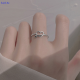 💖【Lowest price】SUTAI แหวนนิ้วลูกศรแห่งความรักสุดโรแมนติกสีเงินสำหรับผู้หญิงฟรีไซส์เครื่องประดับจัดงานแต่งงาน bague anillos