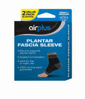 Airplus Plantar Fascia Sleeve, Mens Womens Small Medium, 2 Sleeves (Pack of 2)