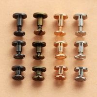 10PC หนัง CRAFT Solid NAIL Bolt การทำบัญชีรอบหัวสกรูสายคล้อง Rivets สกรูสำหรับกระเป๋าเดินทางหัตถกรรมเสื้อผ้า/กระเป๋า/Shoes5/6.5/8mm-Giers