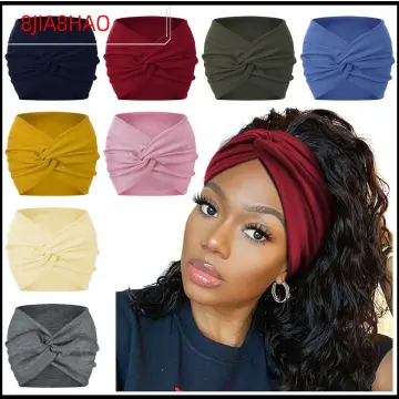 Thick Extra Large Yoga Hair Bands Turban Workout Headband Wide Headbands  Head Wraps for Women