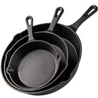 Cast Iron Frying Pan14/16/20cm Non-stick Skillet Kitchen Fry Pot Breakfast Pan Omelette Pancake Pot Induction Cooking Cookware