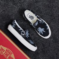 COD ☃☈ The Outline Shop27dgsd6gfd Van Vault OG Slip-On Palm Leaf Lazy slip-on casual canvas shoes Men and women couple casual shoes