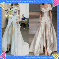 【จัดส่งที่รวดเร็ว✨】Woman Elegant White Wedding Dress Evening Dress