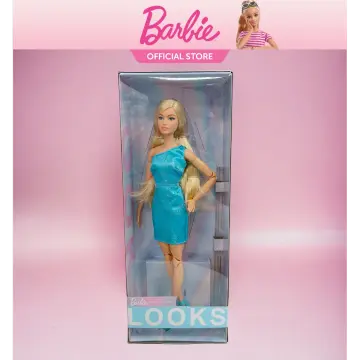 Barbie Looks Doll, Blonde Curly Hair, Color Block Outfit with