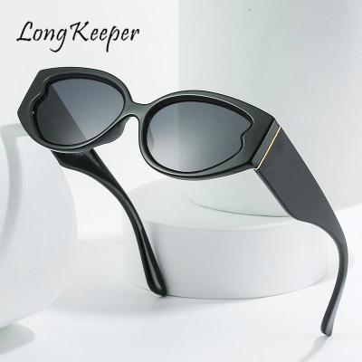 Women Cat Eye Sunglasses Luxury Small Frame Oval Sun Glasses zonnebril dames Retro Goggle Classy Yellow Brown Shades For Female