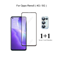 สำหรับOppo  Reno 6Z 5G Reno5 ( 5G / 4G ) Reno 5หน้าจอด้านหน้าProtectorกระจกกันกระแทก &amp; เลนส์กล้องถ่ายรูปฟิล์ม