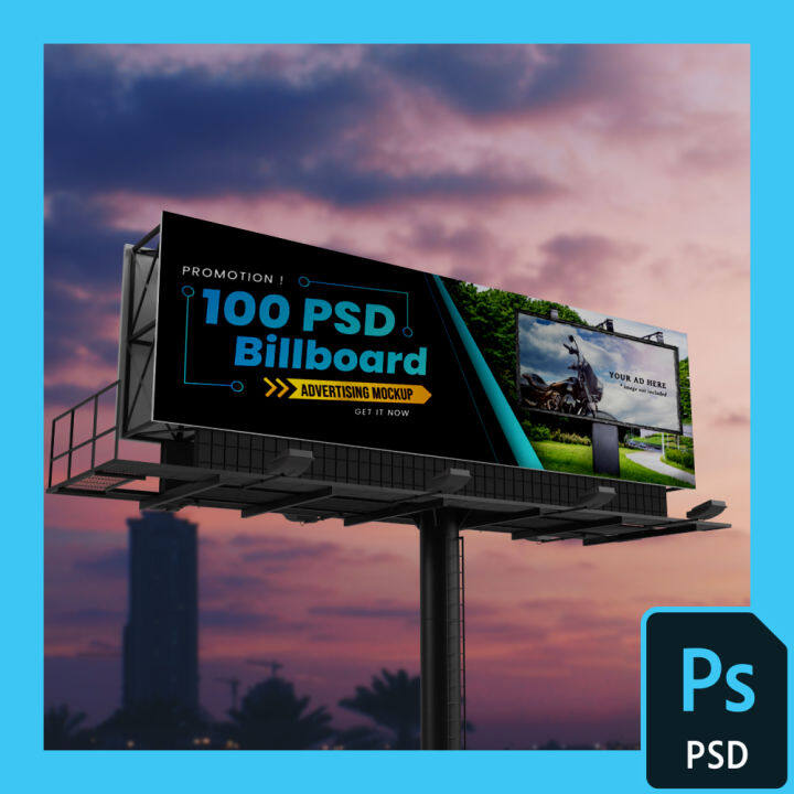 100 Photoshop Billboard Advertising Mockup PREMIUM [ .psd ] | Lazada