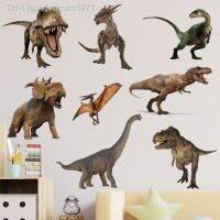 Wall stickers❅ 13guejudroto1971 Adesivos de parede em removível para crianças Dinossauro realista Decalque DIY Cartaz menino Decoração sala jogos Azulejo Janela Vidro Porta