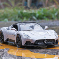 122 Maserati MC20 Cabrio ล้อแม็กรถสปอร์ตรุ่น D Iecasts โลหะของเล่นยานพาหนะรถรุ่นจำลองเสียงและแสงเด็กของเล่นของขวัญ