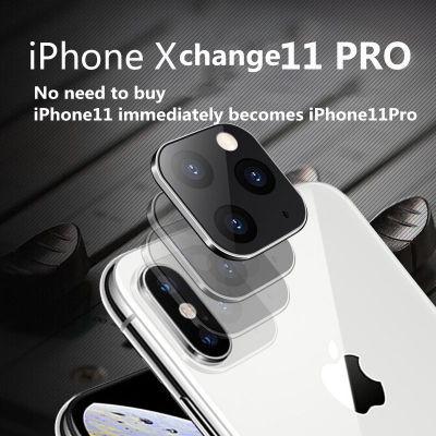 เลนส์โทรศัพท์มือถือสำหรับ IPhone X XS สูงสุด 10 วินาทีเปลี่ยน 11 Pro ตัวป้องกันเลนส์กล้องสำหรับ 11Pro Max แก้วโลหะฝาครอบป้องกัน-iewo9238