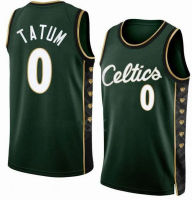 เสื้อยืดผู้ชาย Jayson Tatum Basketball Jerseys Marcus Smart Jaylen สีน้ำตาลสีเขียวสีดำสีขาวเย็บ