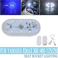 ขยายได้สำหรับ YAMAHA XMAX 300 400 250 125เซ็นเซอร์สัมผัสโคมไฟสไตล์วินเทจเวลากลางคืนเบาะ Kursi Belakang Motor ถัง