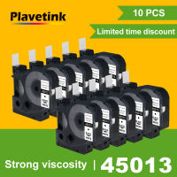 2021Plavetink 10 pcs Compatible for dymo D1 12mm tapes 45010 45013 40913 43613 43610 ribbon cassette for Dymo label manager LM 160