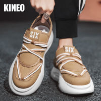 KINEO MODE Korea รองเท้าวิ่งที่มีน้ำหนักเบารองเท้าผ้าใบนำสมัยสำหรับผู้ชาย,รองเท้ากีฬากลางแจ้งวิ่งออกกำลังกายเล่นเทนนิสรองเท้าใส่เดินและท่องเที่ยว