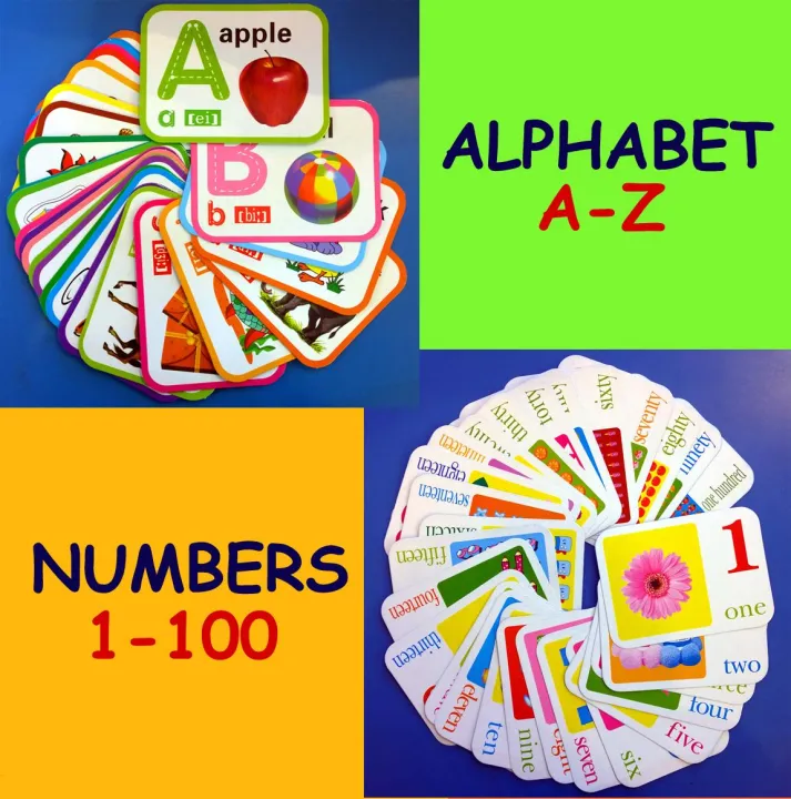 Baby Toddler Educational Flash Cards Alphabet and Numbers Set Lazada PH