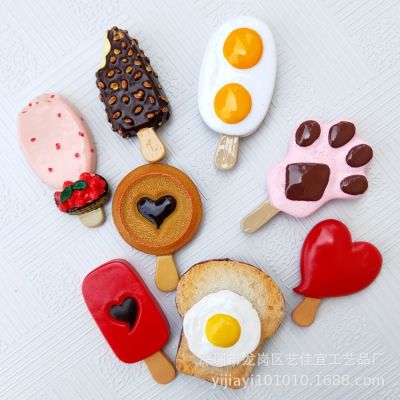 Fridge Magnet Souvenir Summer Cute Chocolate Ice Cream Sticker 3D Resin Refrigerator Paste Home Decoration Accessories Gift Idea
