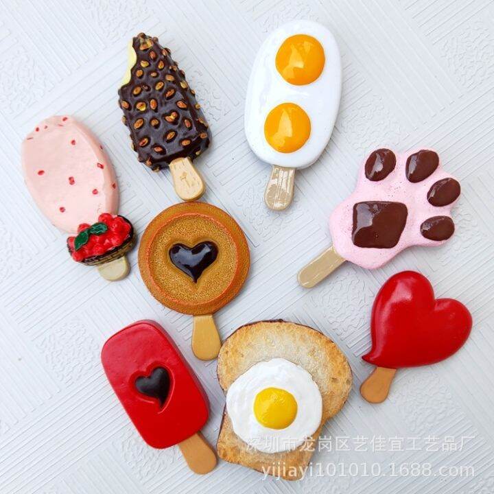 fridge-magnet-souvenir-summer-cute-chocolate-ice-cream-sticker-3d-resin-refrigerator-paste-home-decoration-accessories-gift-idea