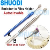 Dental Endodontic File Files Holder Handuse Files Gripper Root Canal Files Machine Rotary Files Holder with Endo Ruler
