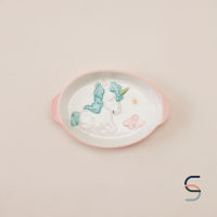 SARABARN Unicorn Oval Baking Pan | ถาดอบอาหาร ถาดอบมีหูจับ ยูนิคอร์น