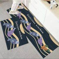 shopee.shop 2pcs Kitchen mat, doormat, rug, bathroom carpet, Anti-Slip mat 2pcs/set40X60 40X120