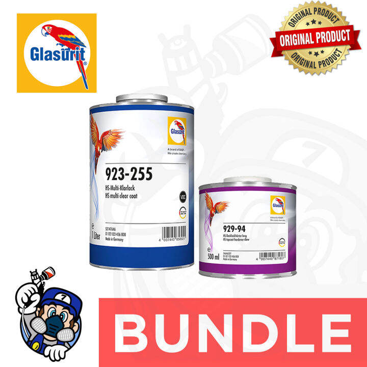 GLASURIT Clear Coat Set 923255 HS Multi Clear (1L) + 92994 HS