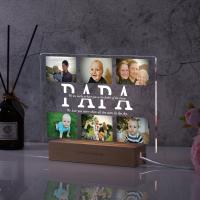 Personalized Custom Photo Text 3D Acrylic Lamp Customized Bedroom Night Light For MOM DAD LOVE Family Day Wedding Birthday Gift