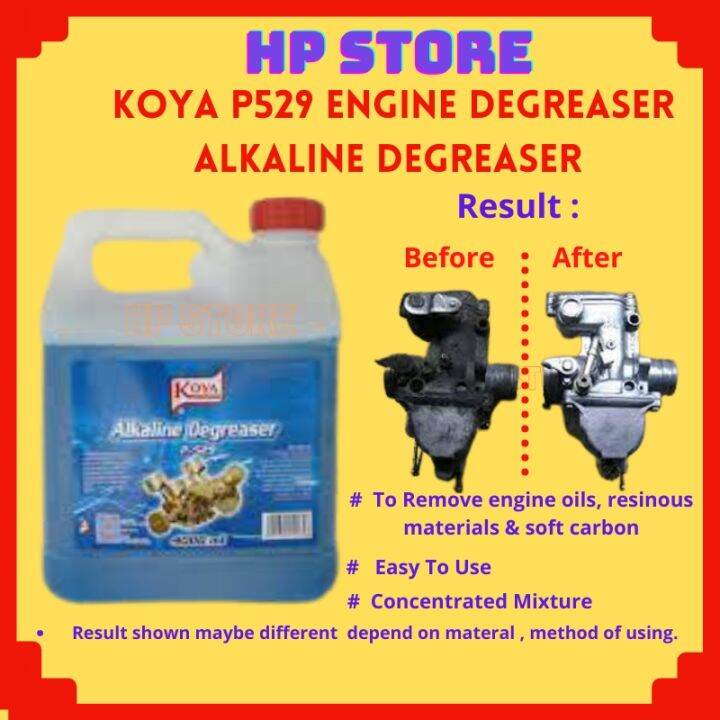 KOYA 4L ENGINE DEGREASER ALKALINE DEGREASER P529 Lazada