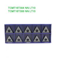 10PCS TCMT16T304 TCMT16T308 NN LT10 คาร์ไบด์แทรกเครื่องมือกลึง CNC ดั้งเดิมเครื่องกลึงเครื่องมือตัดโลหะ TCMT Blade