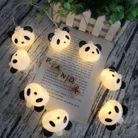 LED Panda String Lights Fairy Cute Panda Lamps Leds Night Light For Children Bedroom Window Decoration Party Decors Cute Fashion